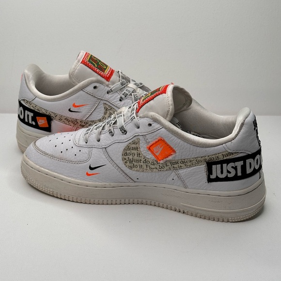 Nike Air Force 1 Low Premium Low Just Do It "White" AR7719-100 Mens 6.5Y - Picture 5 of 6